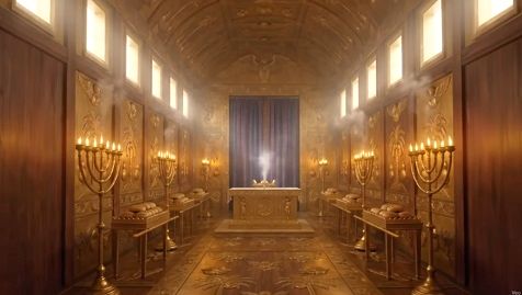 Os dez candelabros e as dez mesas no templo de Salomão